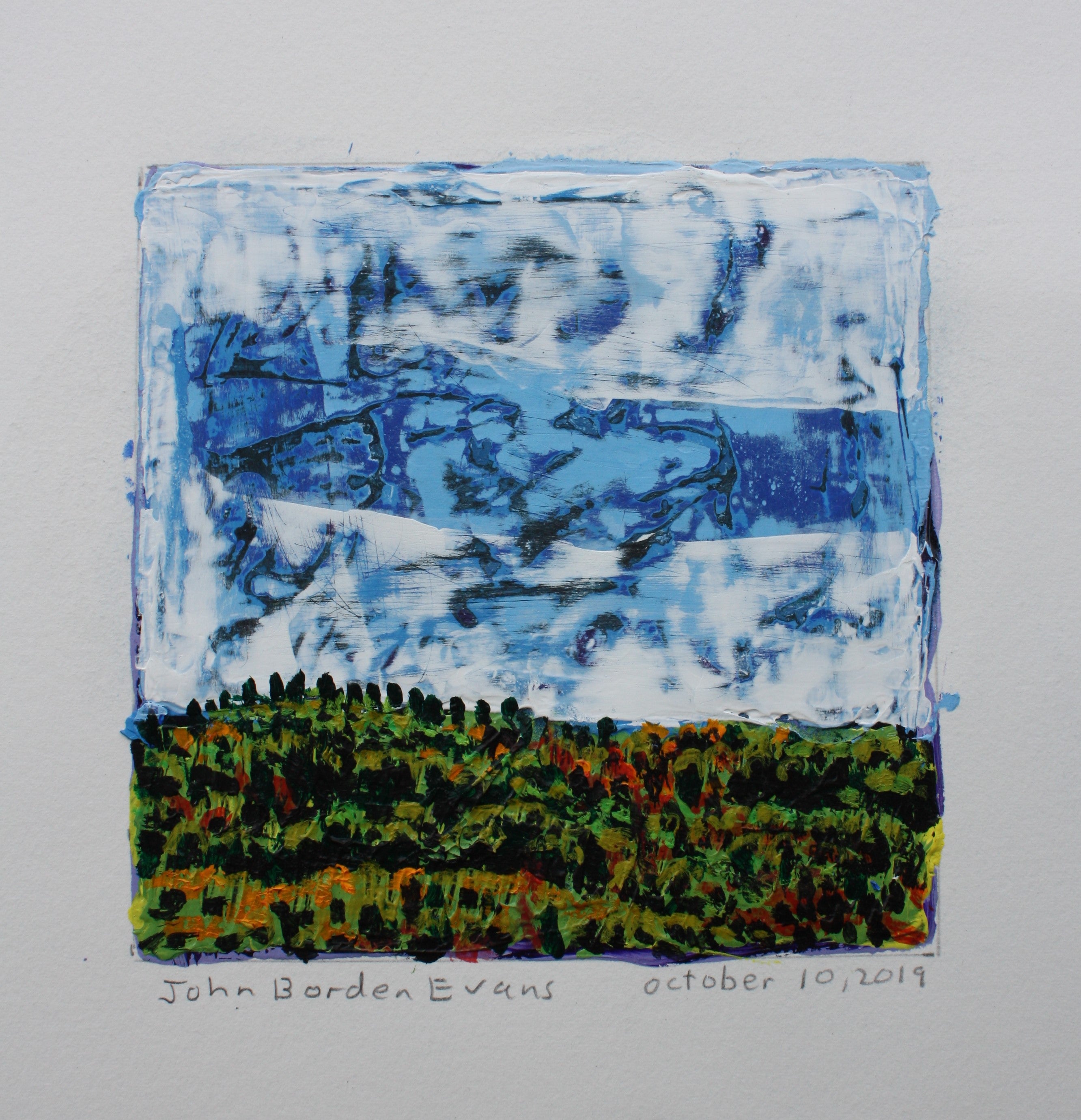 Mountain and Cloud - 5x5in