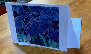 Stars and Smoke Diptych Greeting Card